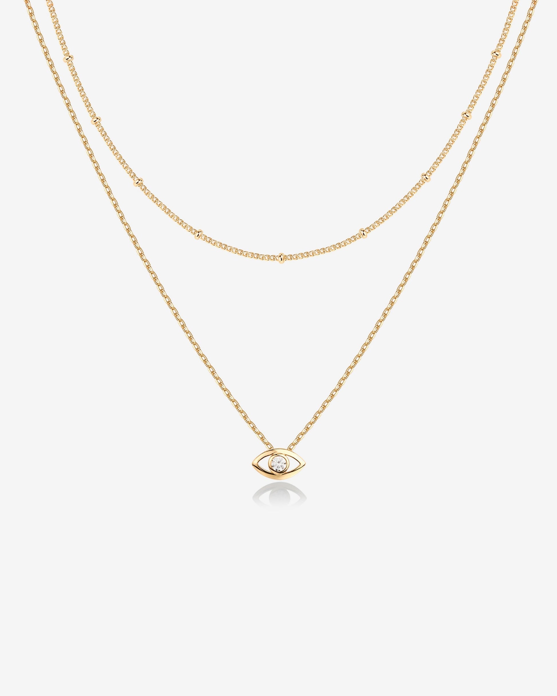 Layered Evil Eye Necklace