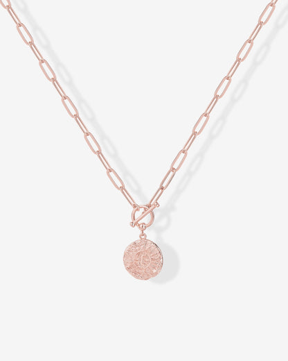 Layered Pendant Paperclip Necklace