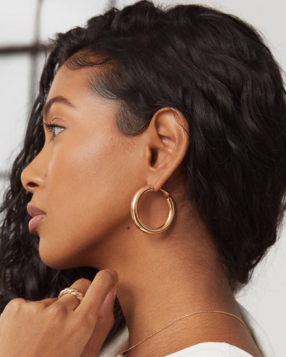 Clasp Back Chunky Hoops