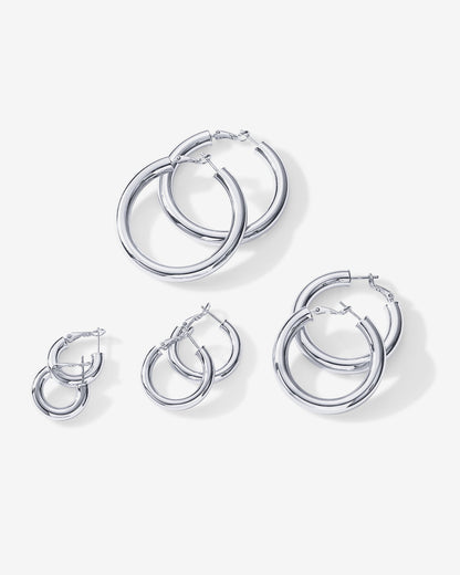 Clasp Back Chunky Hoops