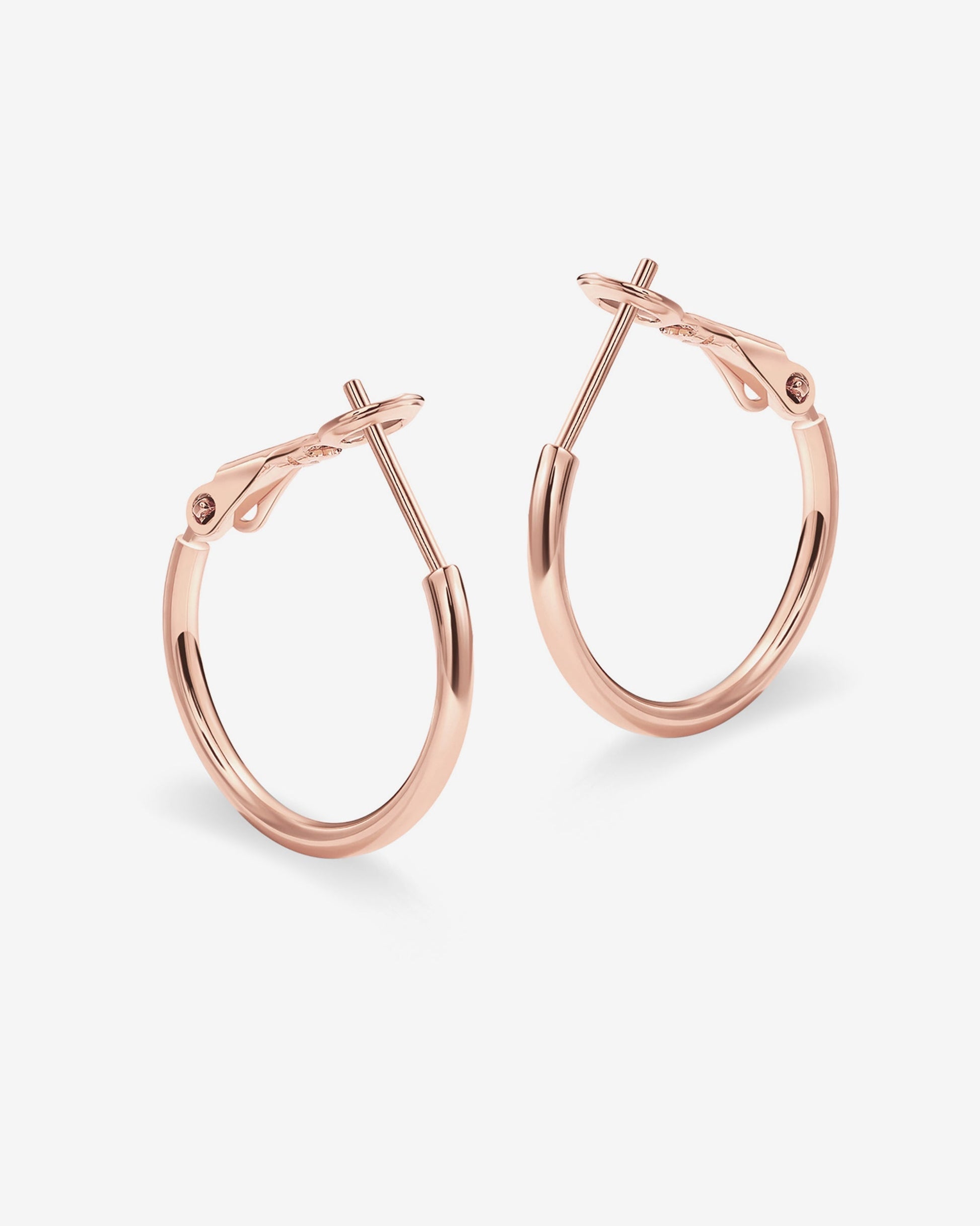 Clasp Back Thin Hoops