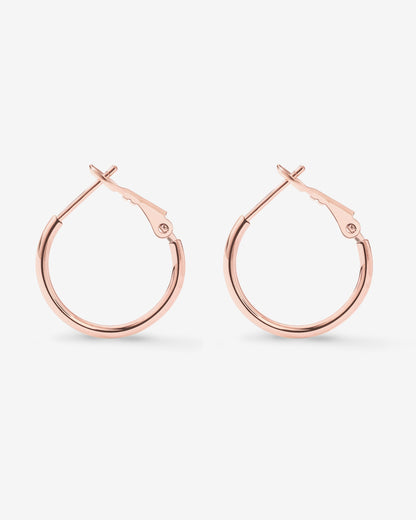 Clasp Back Thin Hoops