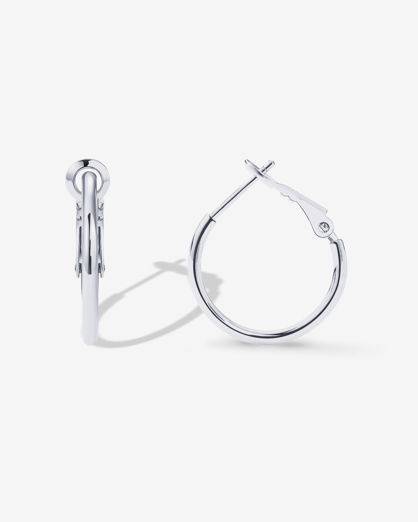 Clasp Back Thin Hoops