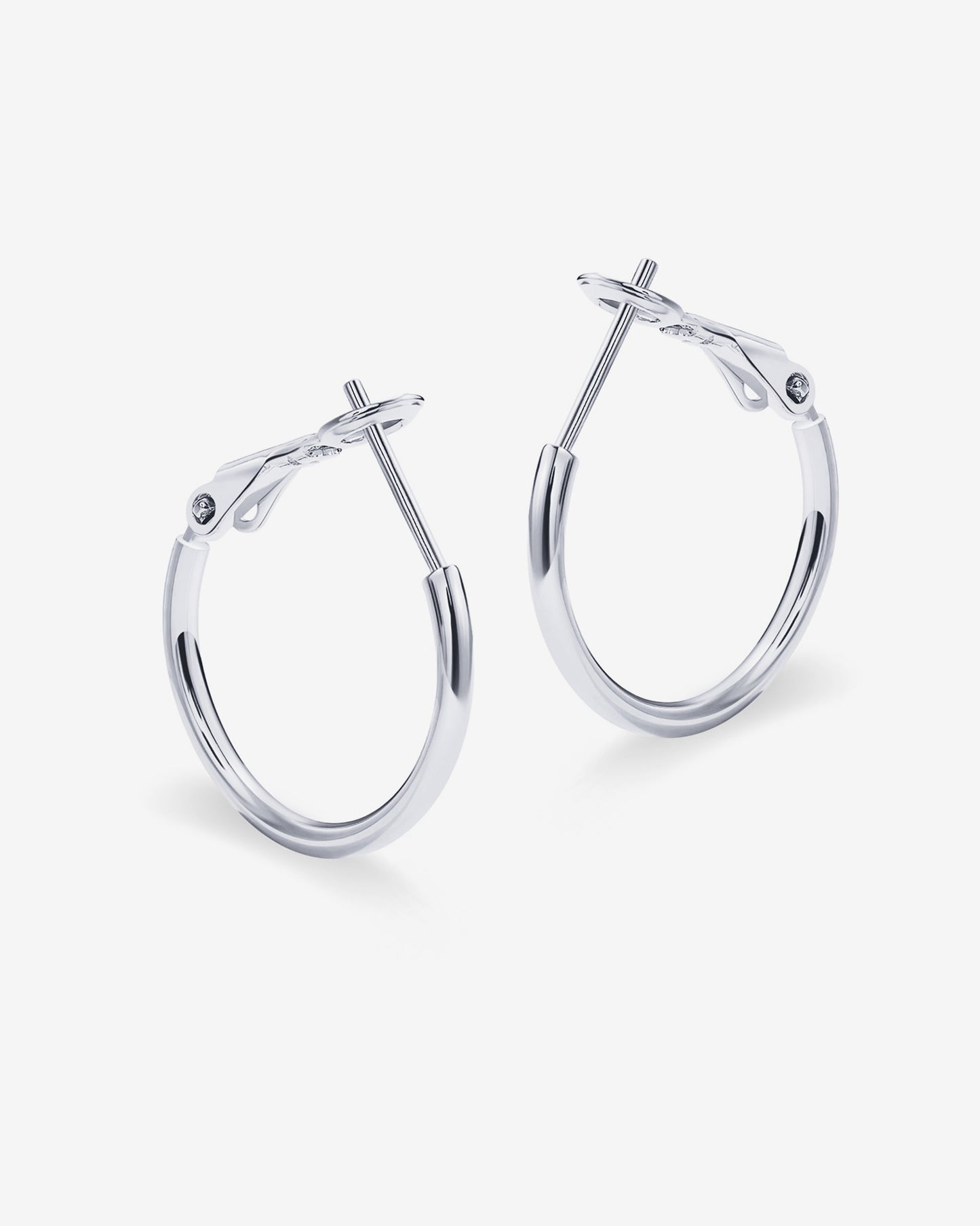 Clasp Back Thin Hoops