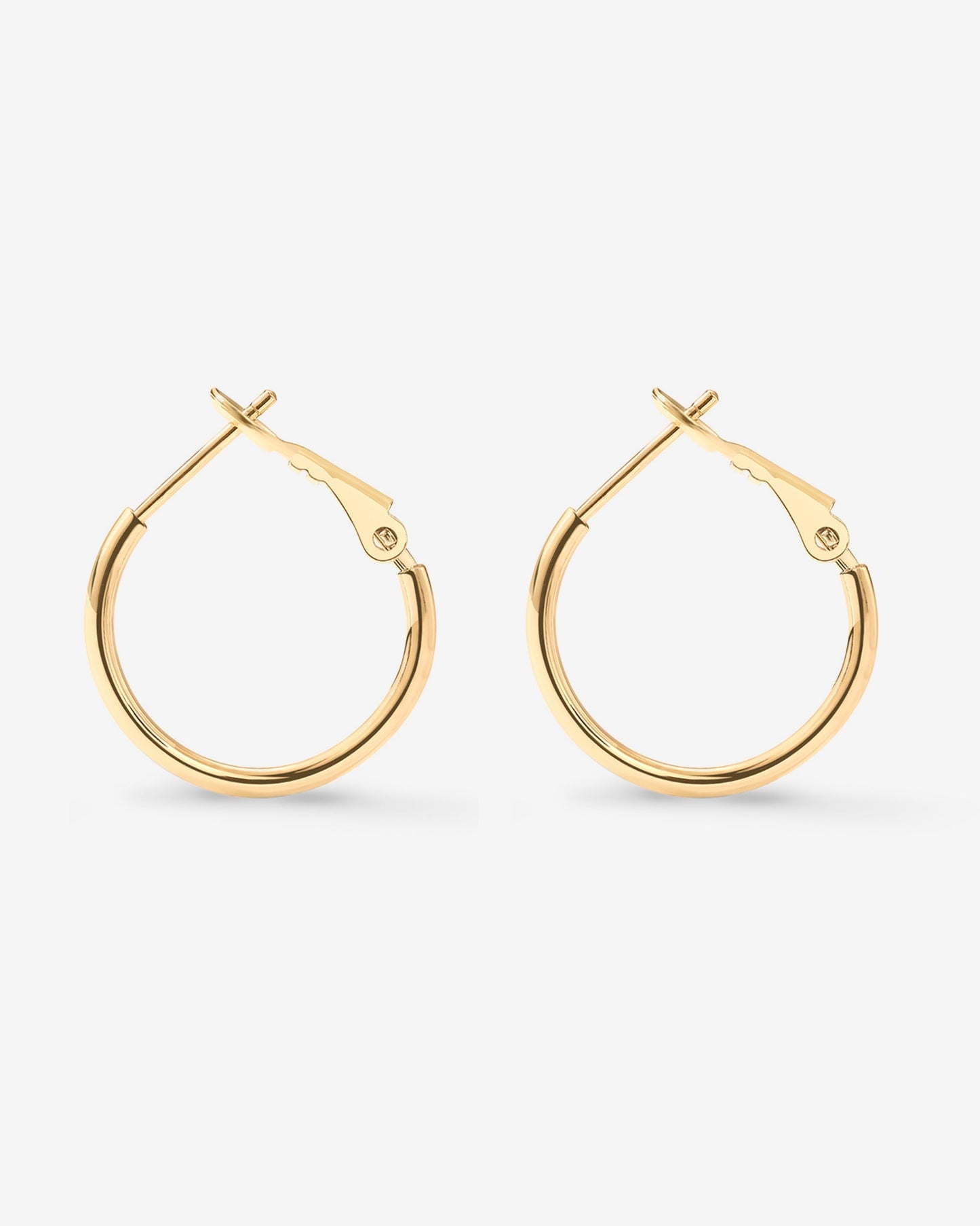 Clasp Back Thin Hoops
