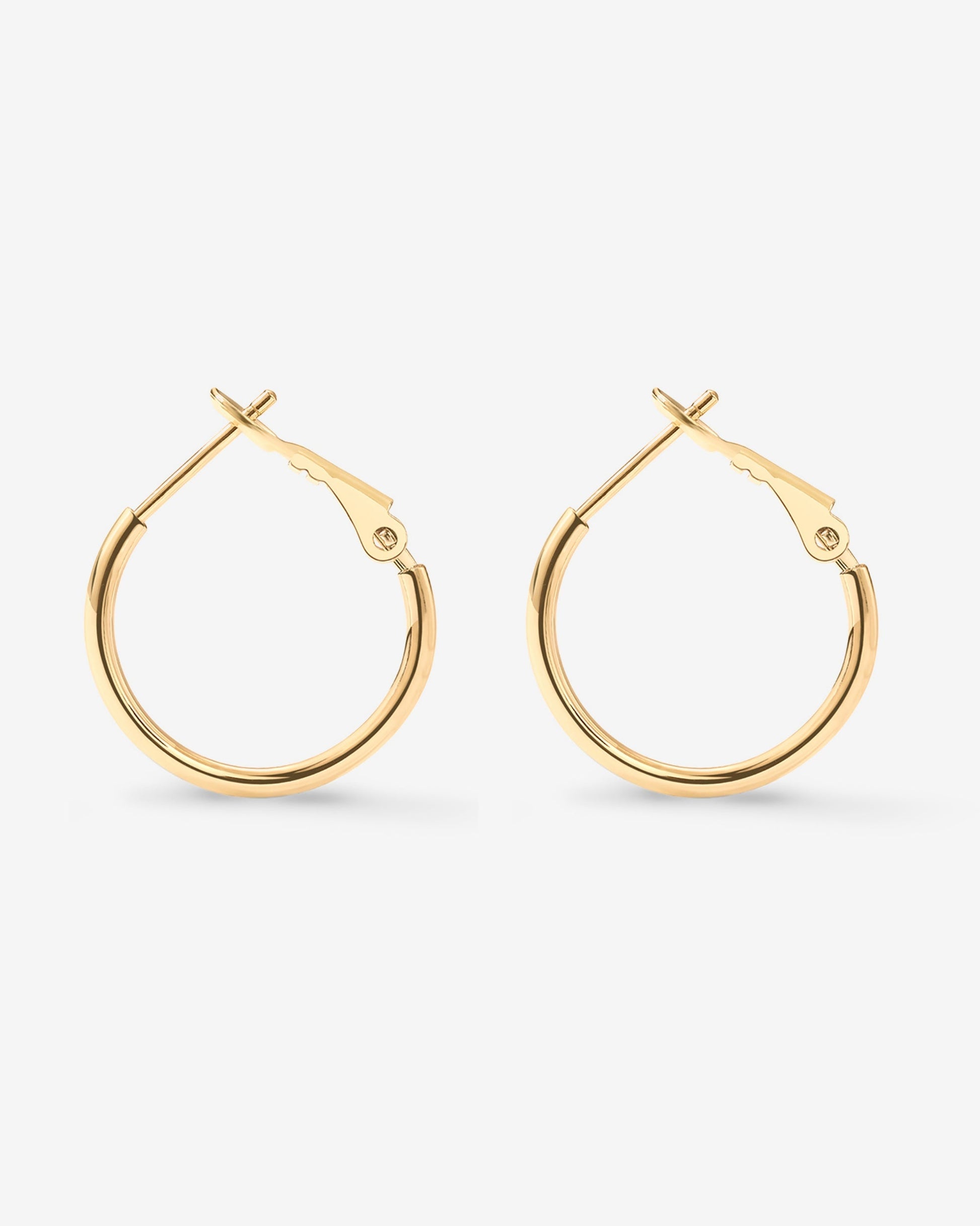 Clasp Back Thin Hoops