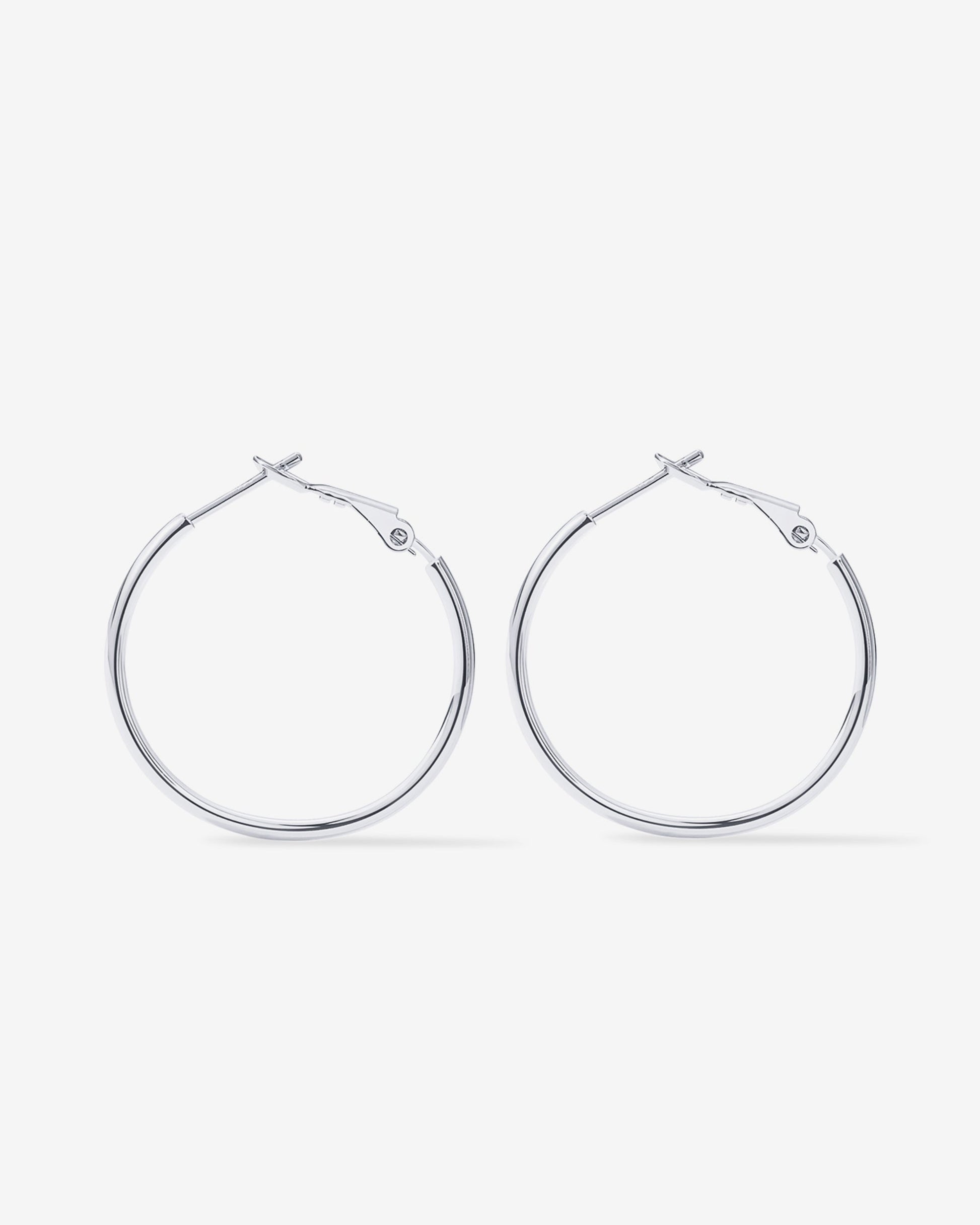 Clasp Back Thin Hoops