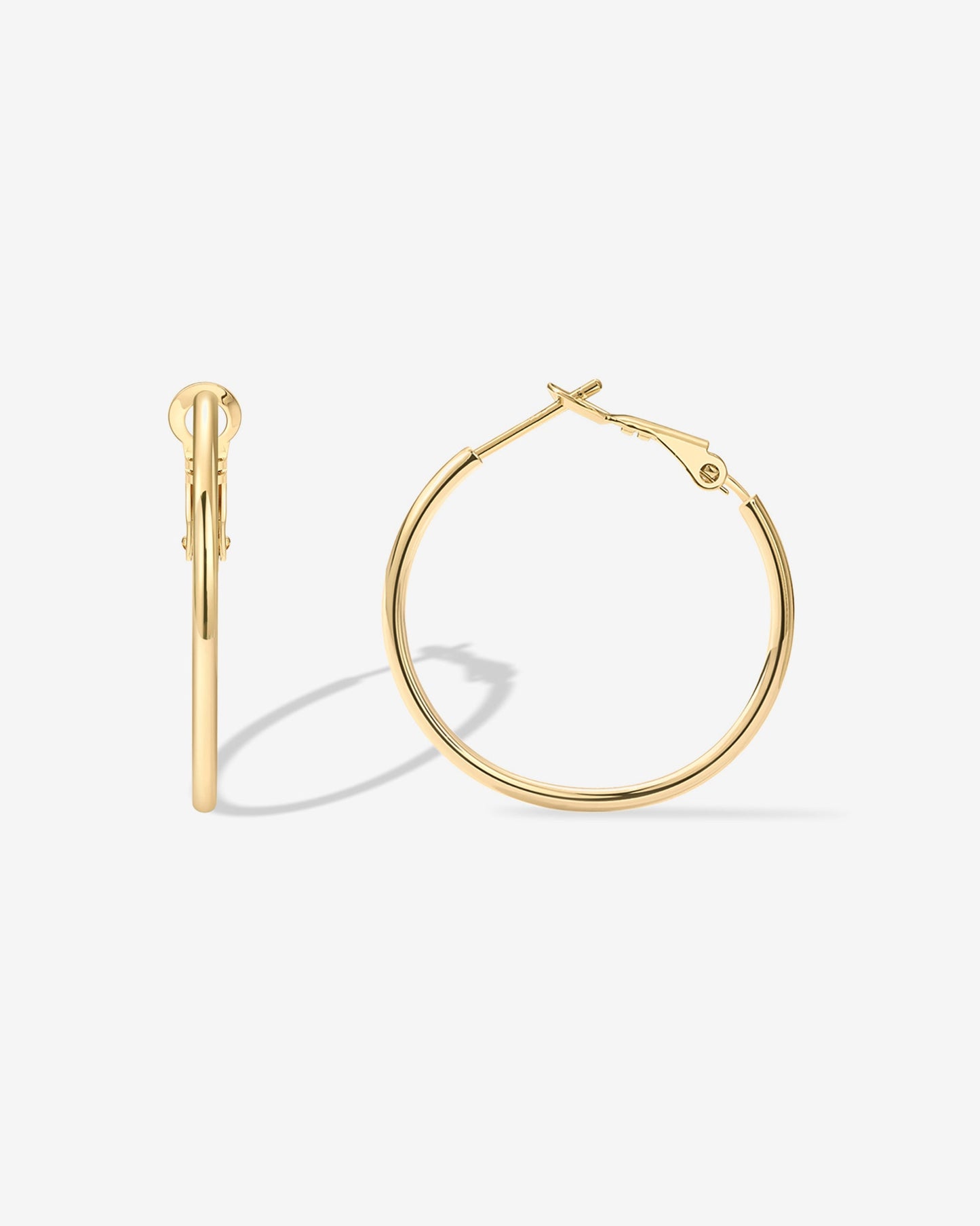 Clasp Back Thin Hoops