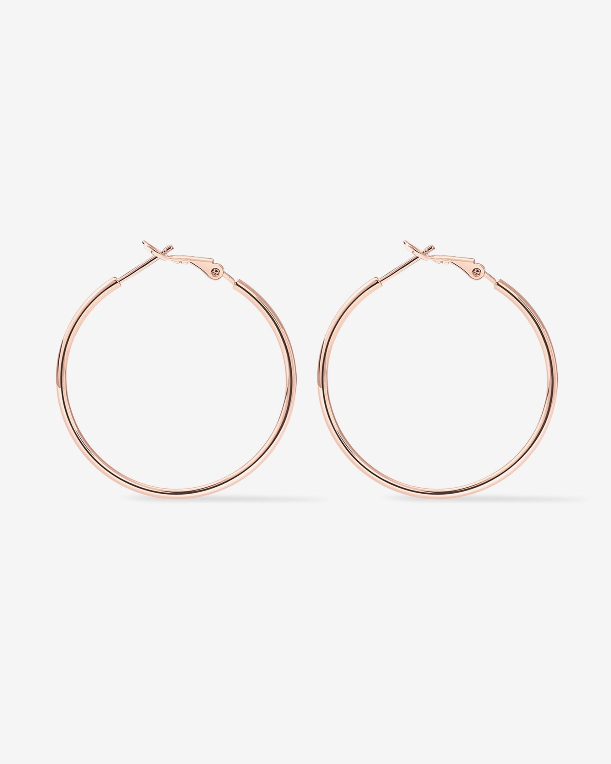 Clasp Back Thin Hoops