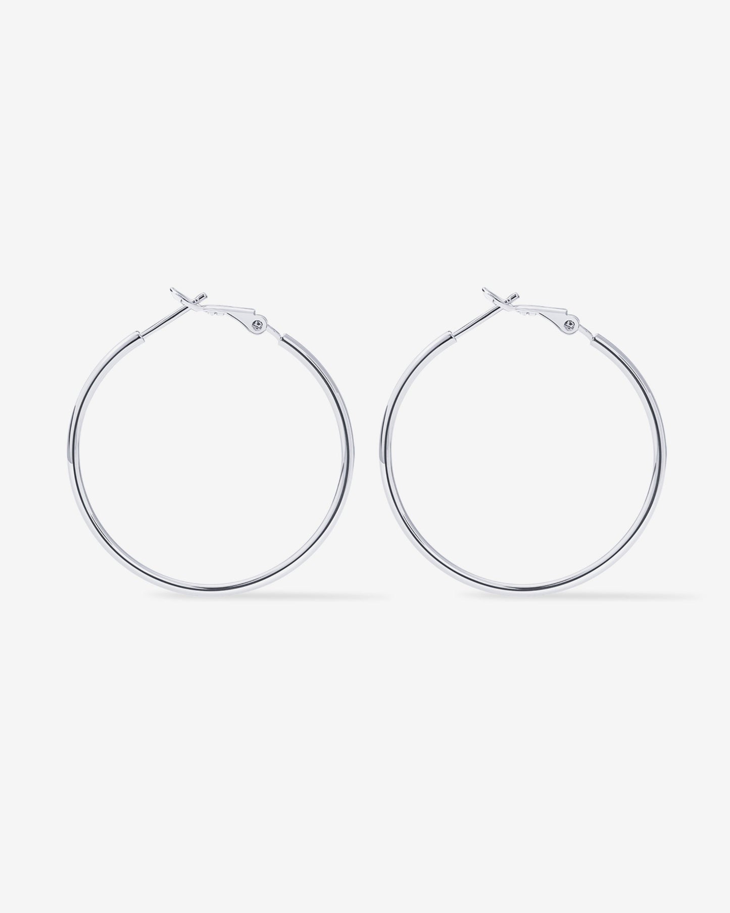 Clasp Back Thin Hoops