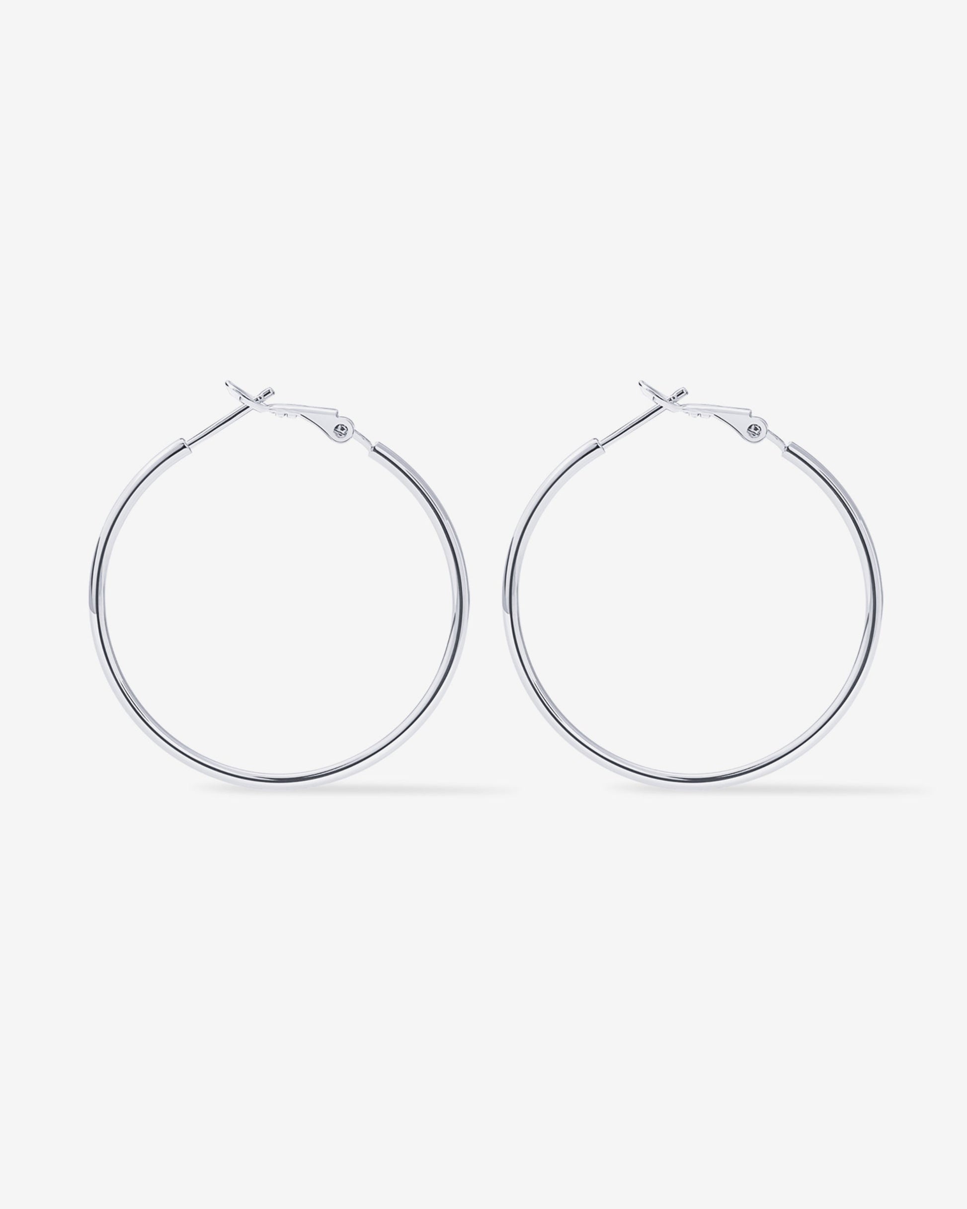 Clasp Back Thin Hoops