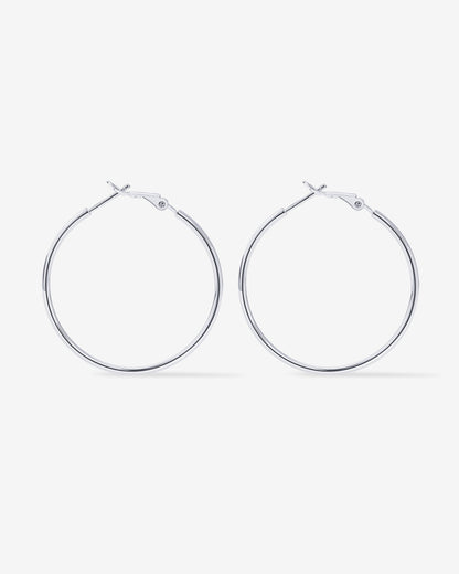 Clasp Back Thin Hoops