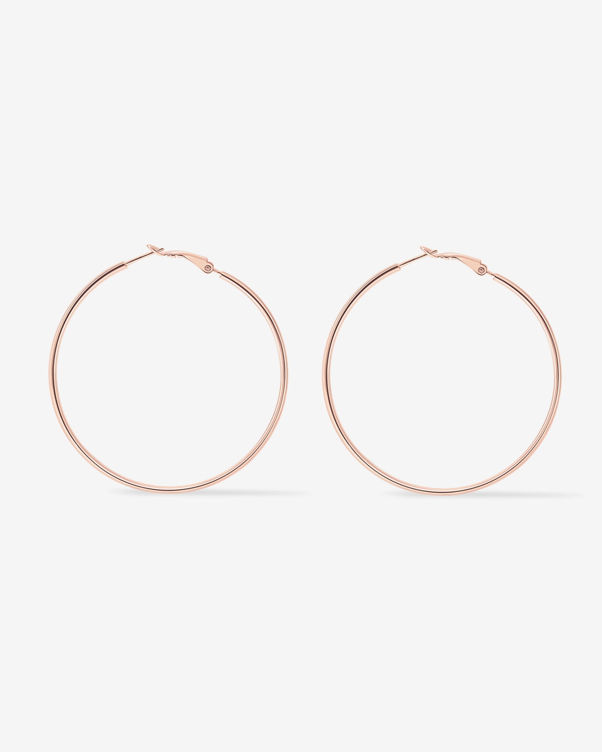 Clasp Back Thin Hoops