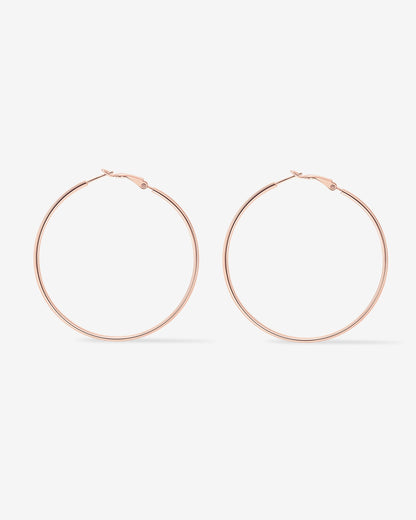Clasp Back Thin Hoops