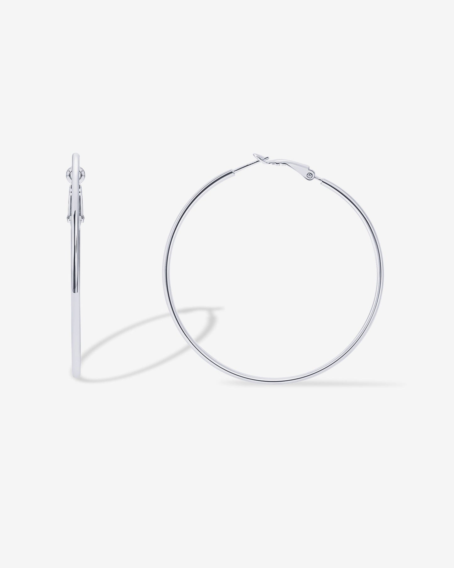 Clasp Back Thin Hoops
