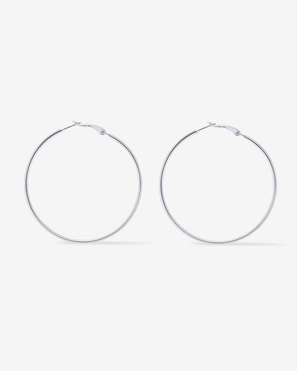 Clasp Back Thin Hoops