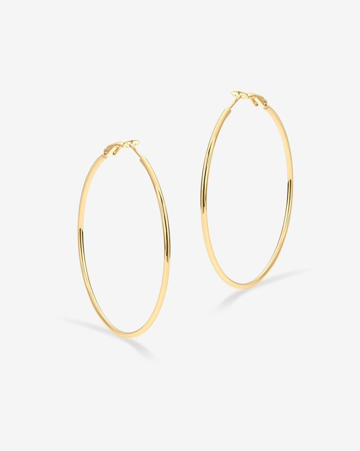 Clasp Back Thin Hoops