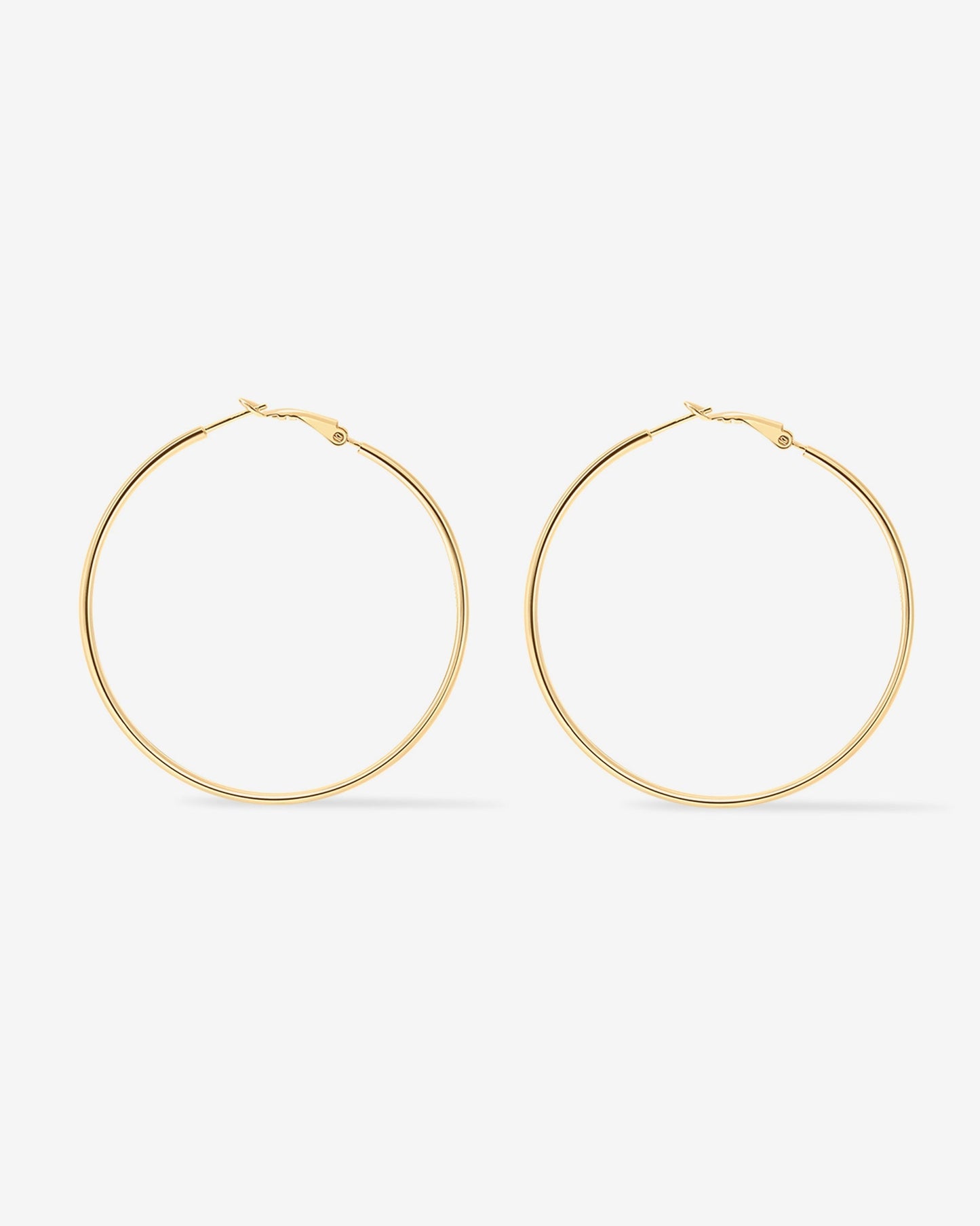 Clasp Back Thin Hoops