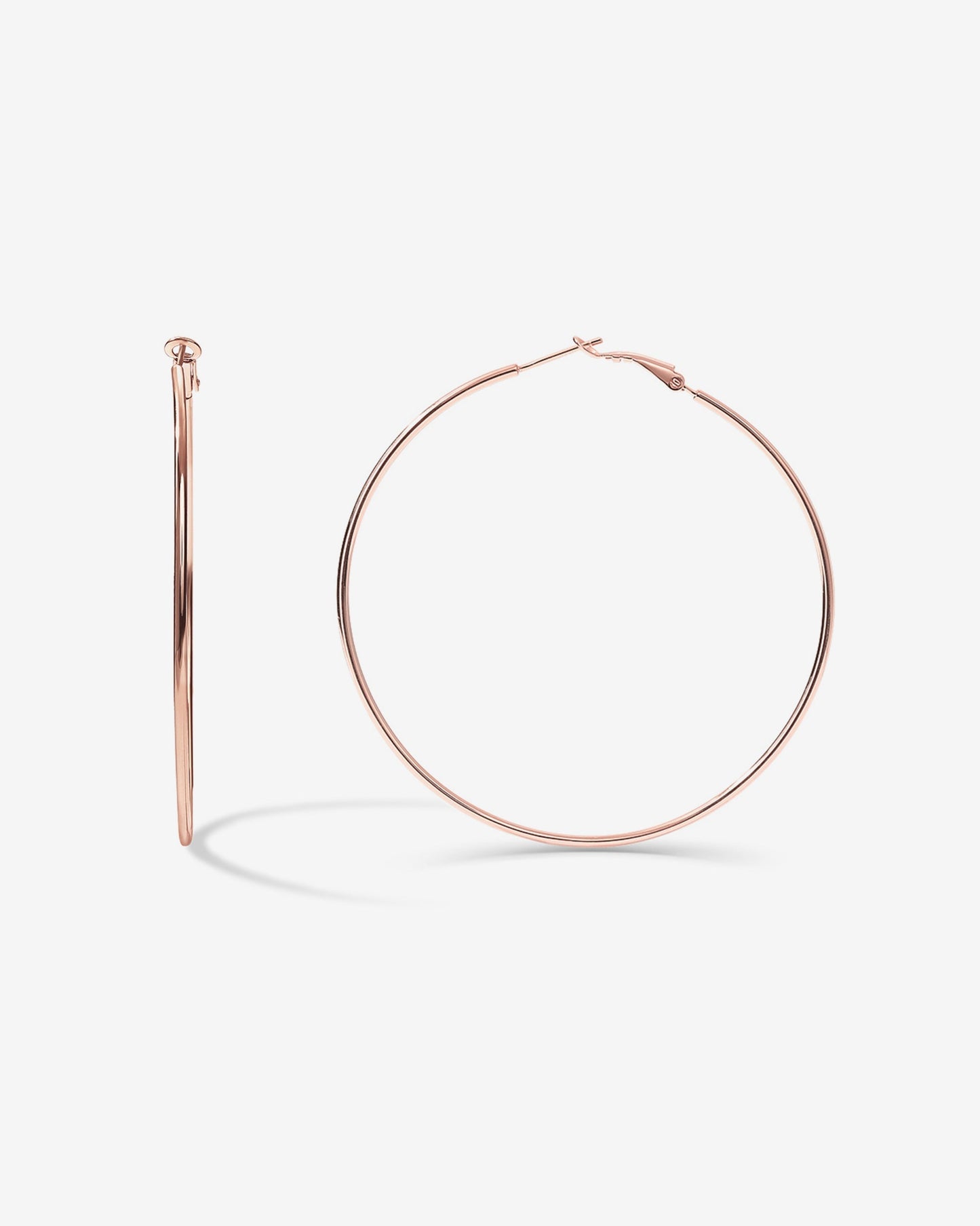 Clasp Back Thin Hoops