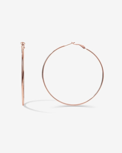 Clasp Back Thin Hoops
