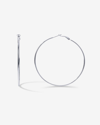 Clasp Back Thin Hoops