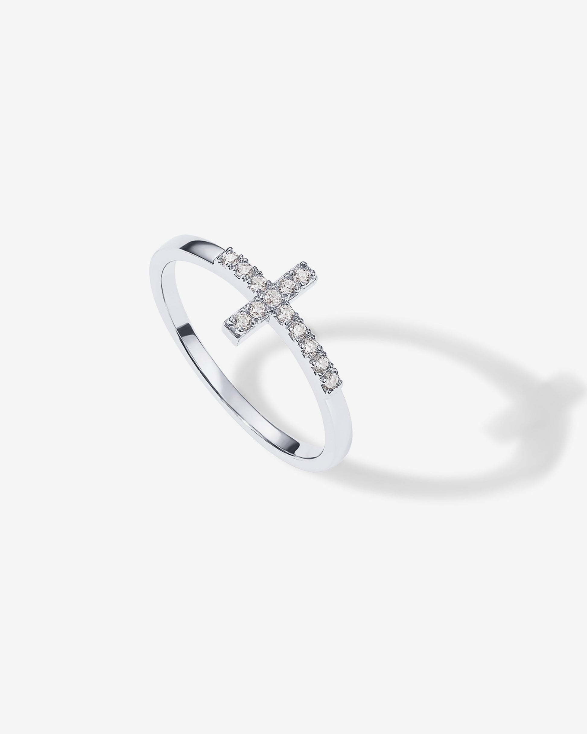 Cross Ring Cubic Zirconia