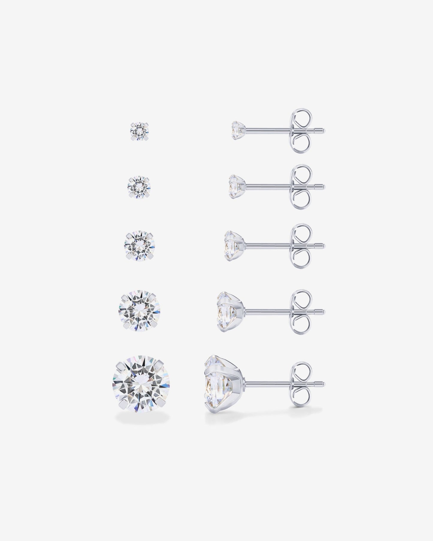 5 Pairs Stud Earring Pack