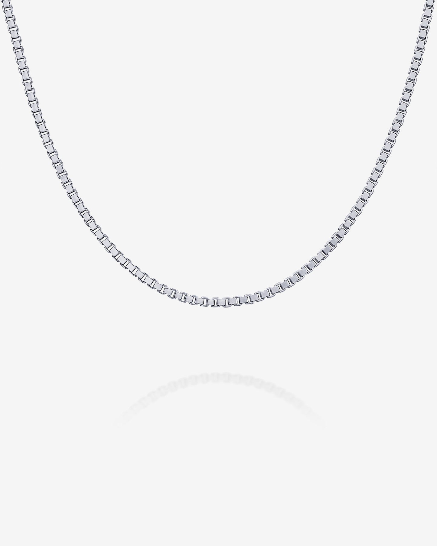 Stackable Medium Thick Square Box Chain Necklace