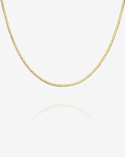 Stackable Thick Square Box Chain Necklace