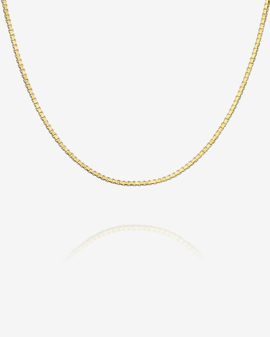Stackable Thick Square Box Chain Necklace