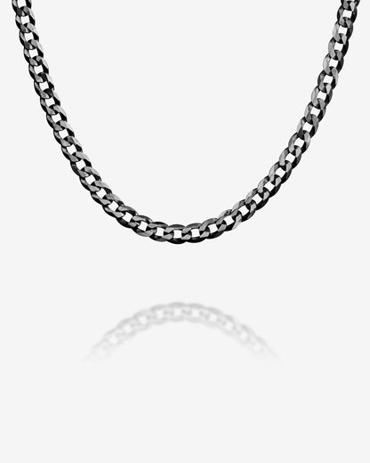 Thick Super Flat Curb Link Chain Necklace