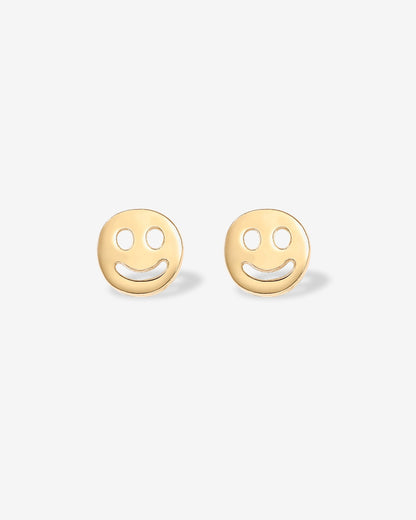 Smiley Face Screw Back Stud