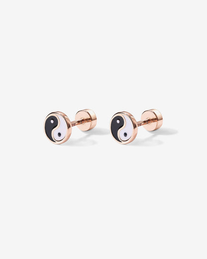 Yin Yang Screw Back Studs