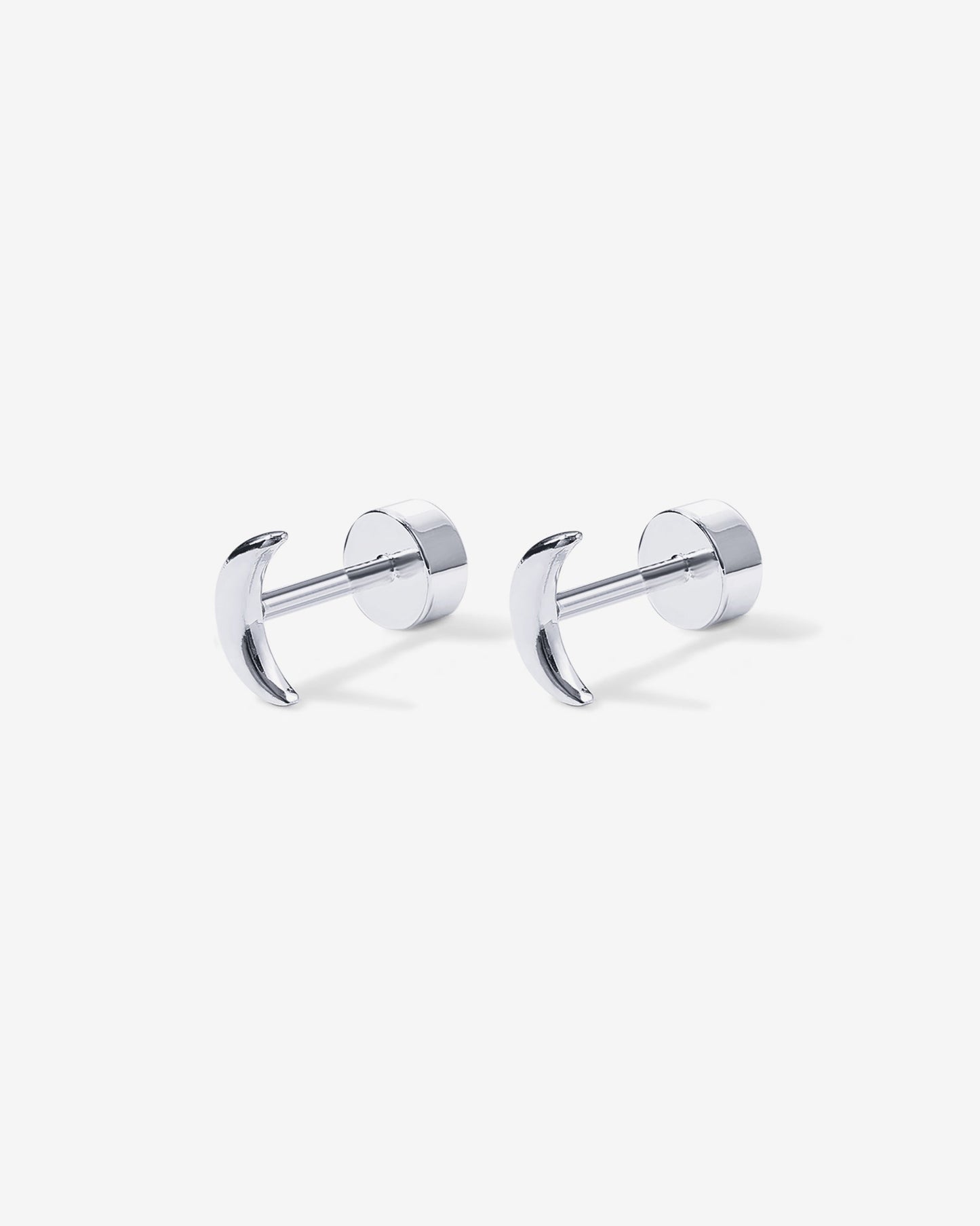 Tiny Moon Screw Back Studs