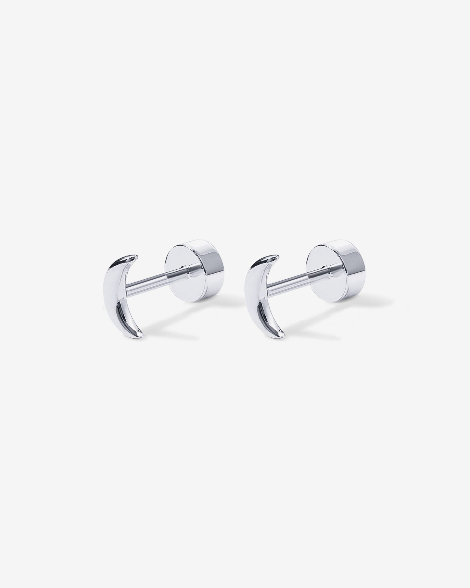 Tiny Moon Screw Back Studs