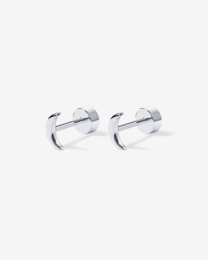 Tiny Moon Screw Back Studs