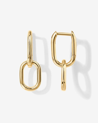 Convertible Paper Clip Link Hoops