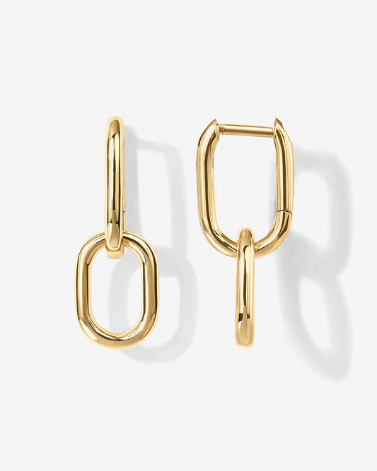 Convertible Paper Clip Link Hoops