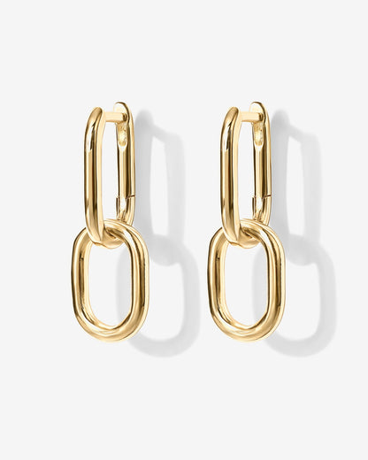 Convertible Paper Clip Link Hoops