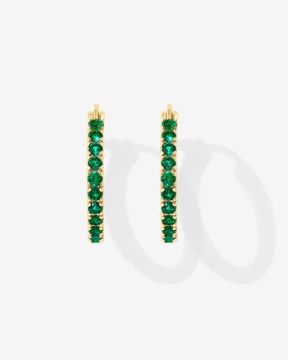 Colored Zia Hoop Earrings