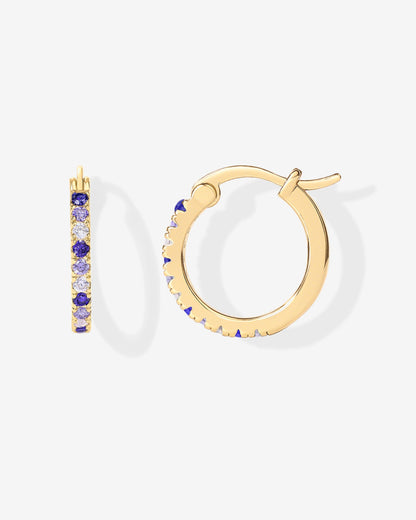 Colored Zia Hoop Earrings
