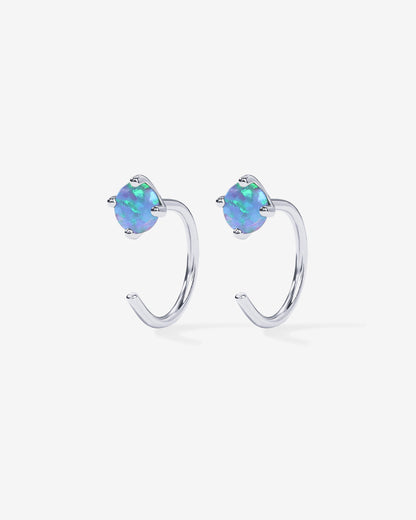 Boho Colored Half Hoop Earrings