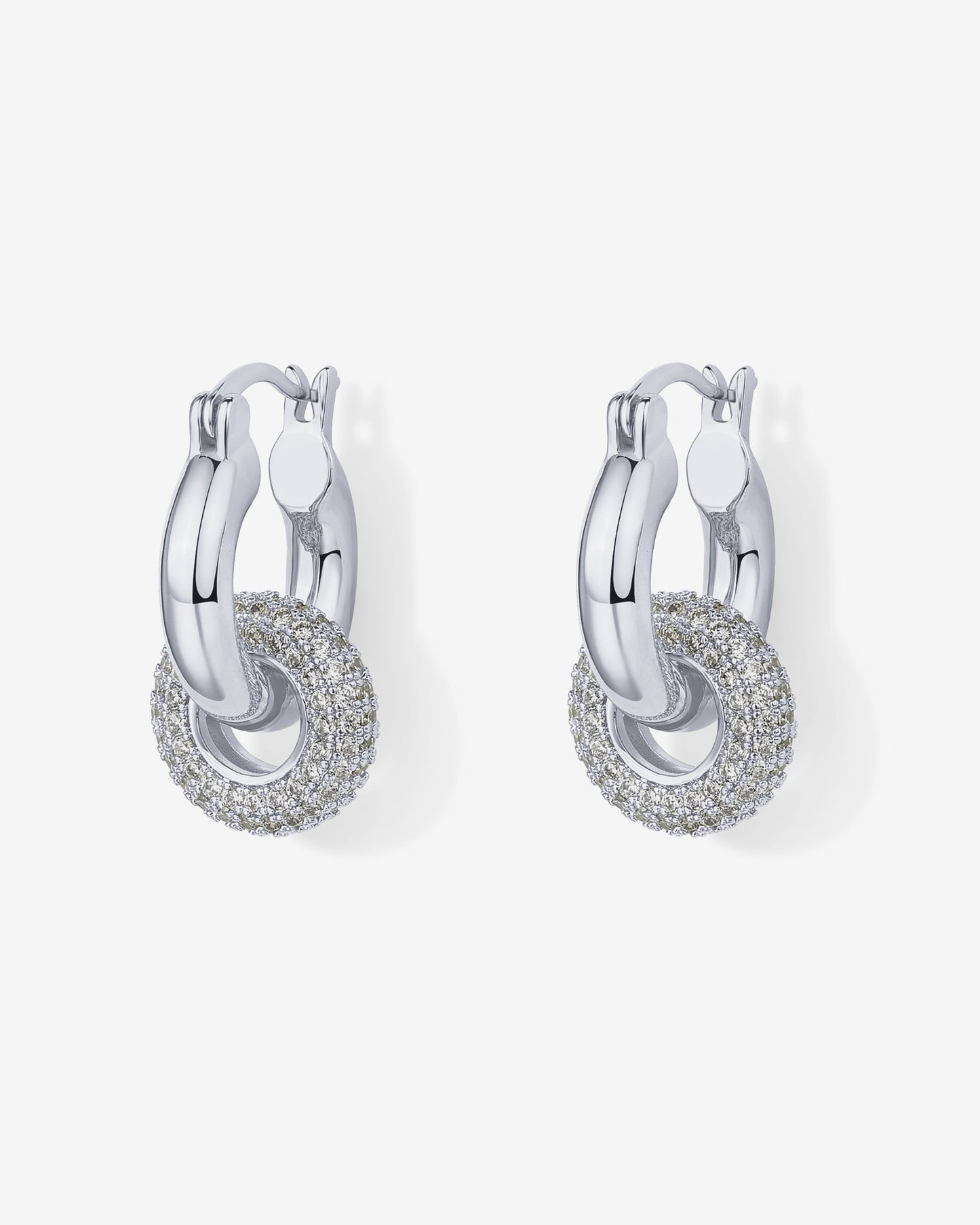 Chunky Halo Convertible Hoops