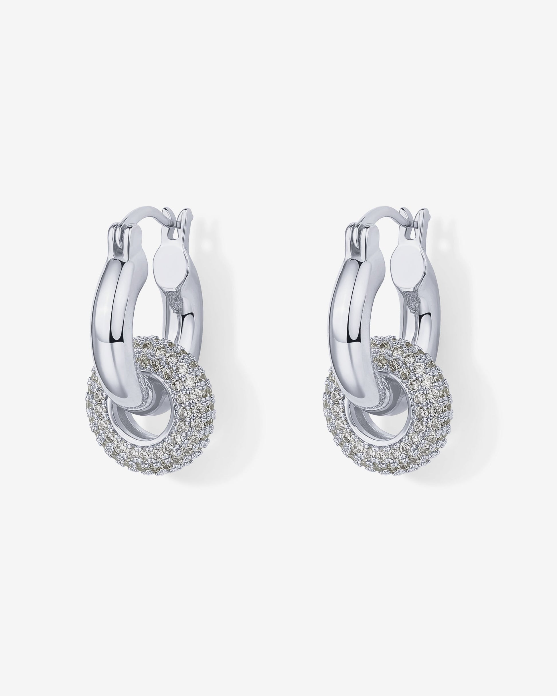 Chunky Halo Convertible Hoops
