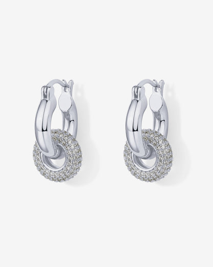 Chunky Halo Convertible Hoops