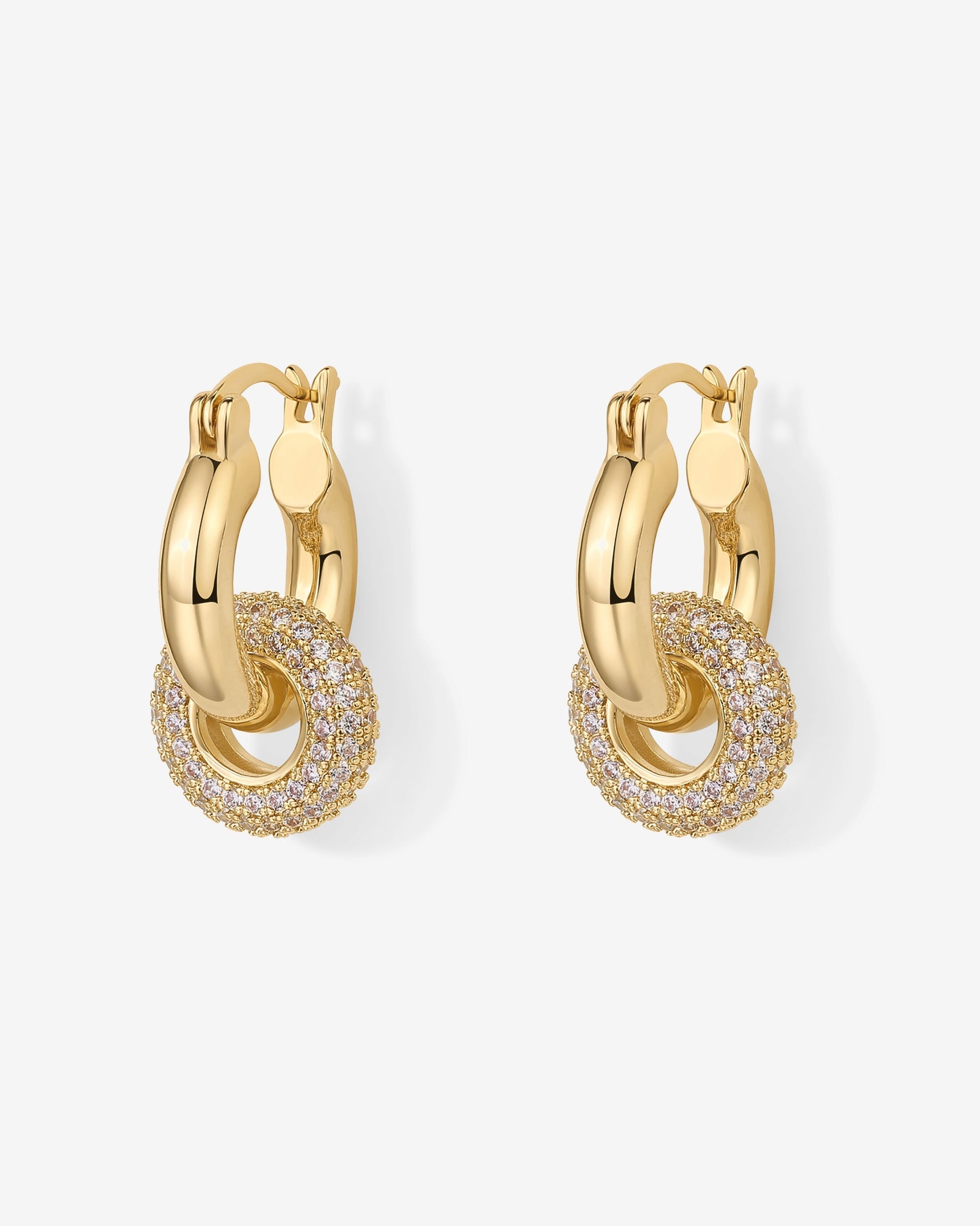 Chunky Halo Convertible Hoops