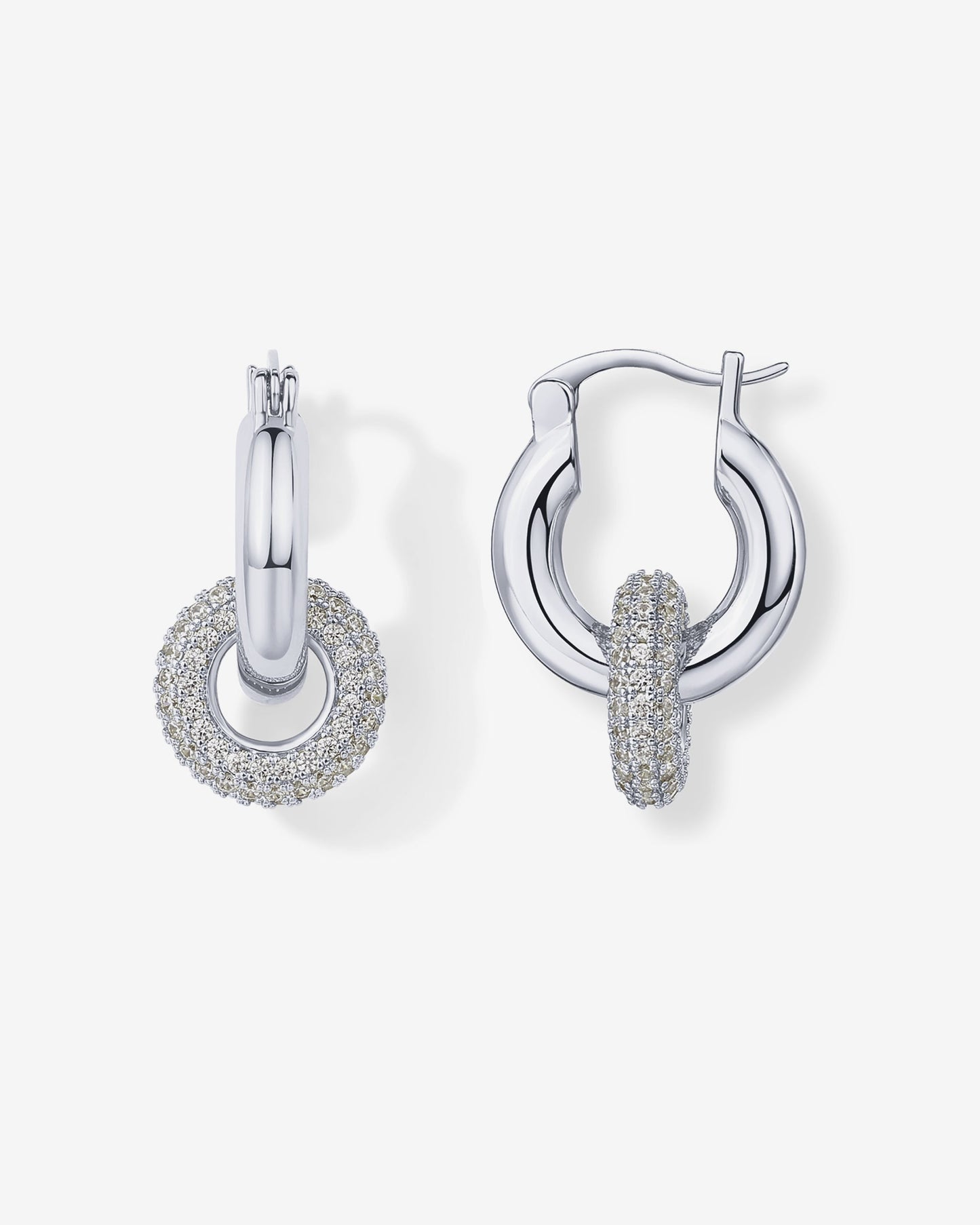 Chunky Halo Convertible Hoops