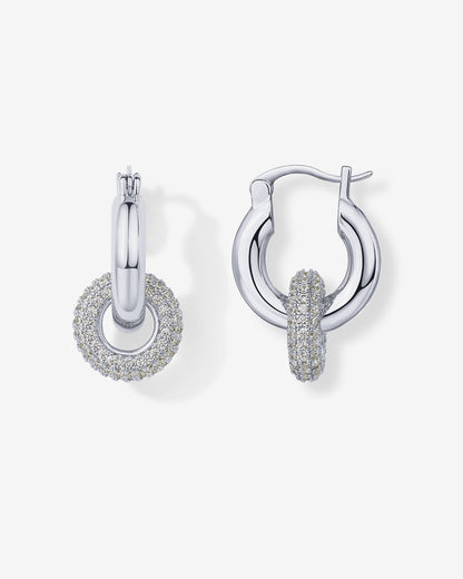 Chunky Halo Convertible Hoops