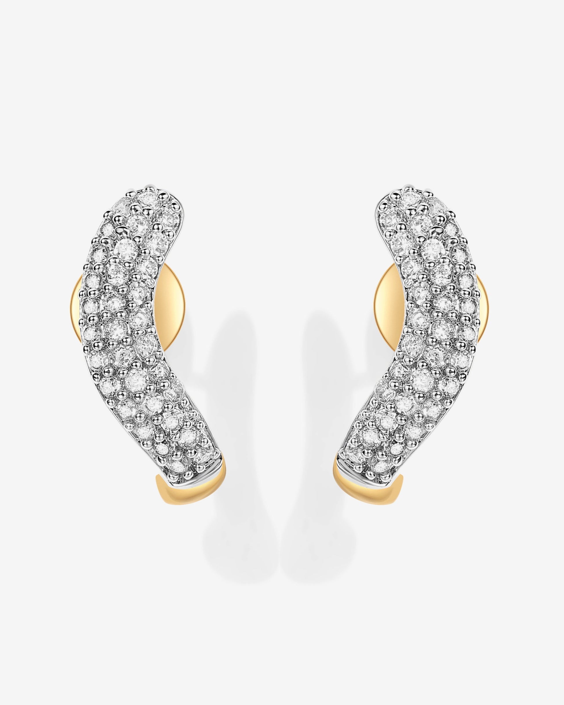 Rhodes Cubic Zirconia Wavy Studs