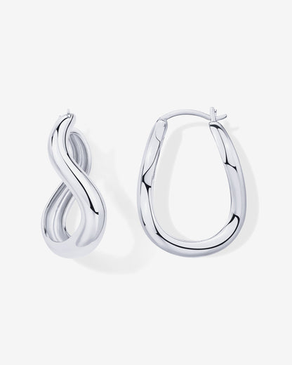 Wavy Statement Hoops
